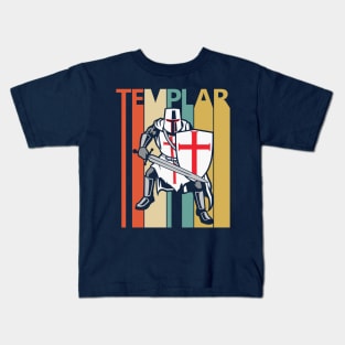 Vintage Templar Knight Kids T-Shirt